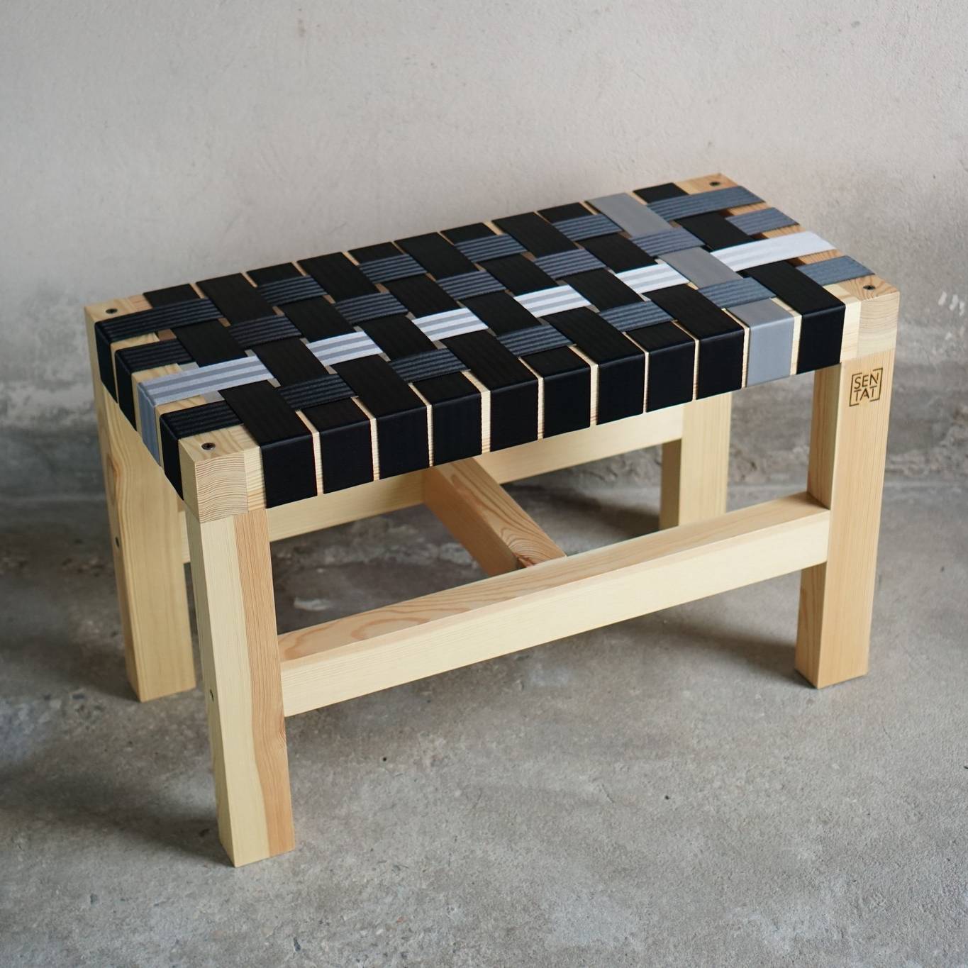 Panca Panchetta Sgabello In Legno Sentat